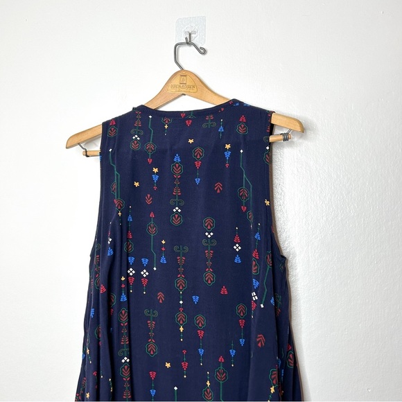 Entro Sleeveless Boho Print A‎ line Mini Dress Large L - Picture 8 of 9